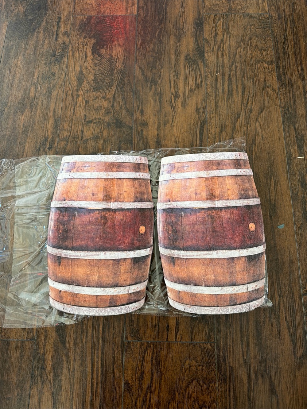 Set Of 2 Barrel Decor Decoration Wall Hangings Western Woodser Party Rodeo